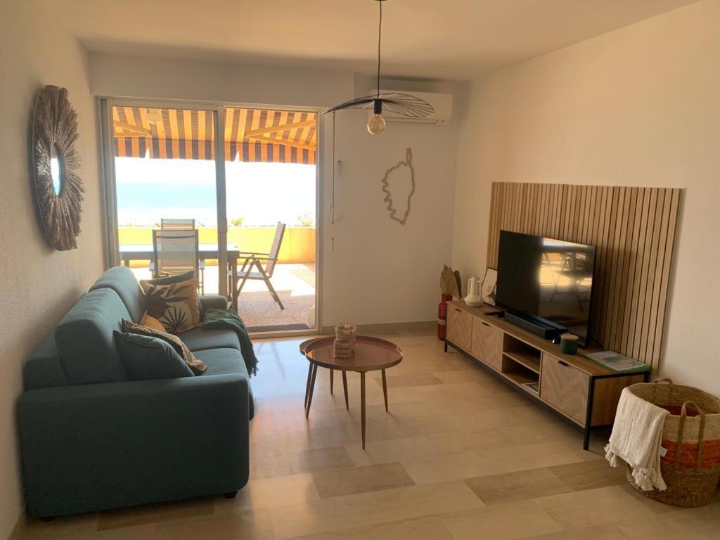Marinella, Vue Mer Panoramique, Superbe T2 Plage A 150 M 阿雅克肖 外观 照片